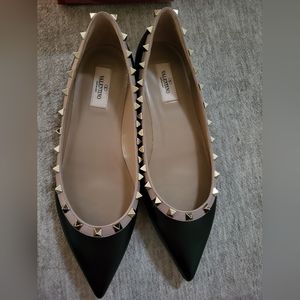 Valentino rockstud ballerina flats
